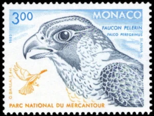 Monaco #YT1856 MNH 1993 Mercantour National Park Peregrine Falcon [1844] - Picture 1 of 1