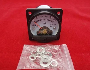 1PC DC 0-100MA Analog Ammeter Panel AMP Current Meter SO45 Cutout 45mm - Picture 1 of 4