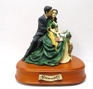 Gone With The Wind Rhett & Scarlett On Bench San Francisco Music Box Taras Theme - Picture 1 of 12