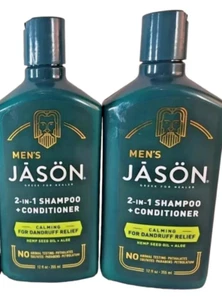 2 x Jason Herren 2-in-1 Shampoo + Conditioner zur Linderung von Schuppen 12 fl. Oz. - Bild 1 von 2