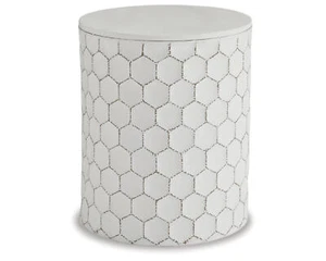 Sgabello Polly contemporaneo design firmato Ashley bianco - Foto 1 di 2