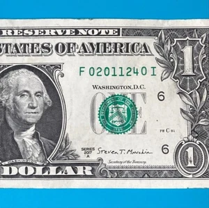 2011 February 4 (F 02011240 I) BIRTHDAY Note $1 One Dollar Bill (_ 2011/ 2/4_) - Picture 1 of 4