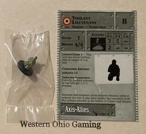 Axis & Allies Miniatures Vigilant Lieutenant #60/60 NEW A&A Eastern Front Minis - Picture 1 of 1