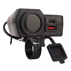 Motorcycle Handlebar Charger ABS With Voltage And Temperature Digital Displa Vis