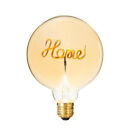 HOME Decorative Text Filament E27 Edison LED Globe Bulb G125 Uplight 4W DImmable