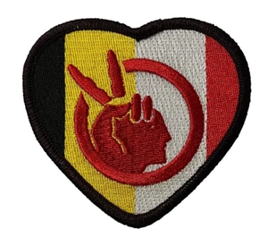 HERZ FLAGGE ZIELAUFNÄHER AMERIKANISCHE INDIANERBEWEGUNG (NC) - Bild 1 von 3