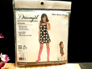 DREAMGIRL 60'S DAISY PRINT DRESS Mod , Retro  ~ Large 140-160lbs Costume Dress - Picture 1 of 2