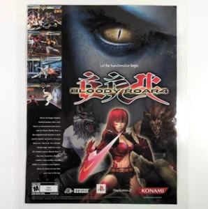 2003 Bloody Roar 4 Laminated Ad – “Let the Transformation Begin” PS2 Fighter - Picture 1 of 6