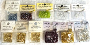 Lote Mill Hill & SJ Designs Cuentas de Vidrio, Tesoros de Metal, Guijarros de Vidrio, Perlas - Imagen 1 de 8