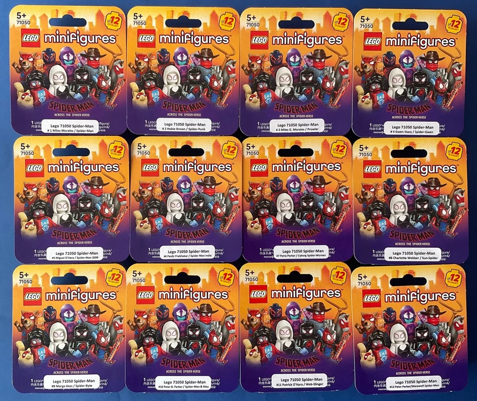 LEGO 71050 Spider-Man Series Minifigures in Sealed Packs Complete Full Set of 12 - image 1 of 4