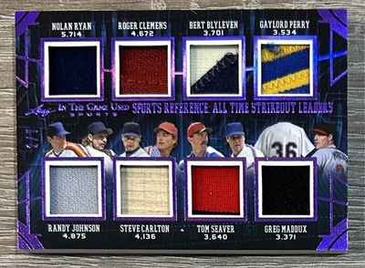 2024 Leaf In The Game Used Ryan Clemens Carlton Seaver Johnson +11 Relics #/7 - Image 1 of 2
