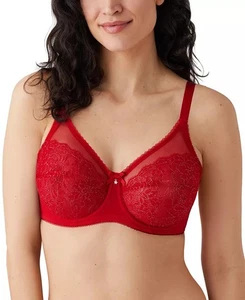 WACOAL 855186  RETRO CHIC Full Figure UW Bra CHERRY LUREX ~ 36D ~ NWT ~ $65 - Foto 1 di 8