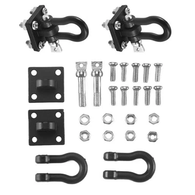 4Pcs Trailer Towing Buckle Tow Shackle Hook for 1/10 RC Rock Crawler Axial3081 - Image 1 of 4