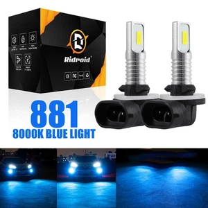 881 Ice Blue LED Fog Light Passing Spot Bulbs For Harley Davidson Electra Glide - Picture 1 of 20