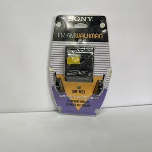 Vintage Sony Walkman SRF-M33 FM/AM Stereo Radio 10 Preset Memory New Sealed - Picture 1 of 7