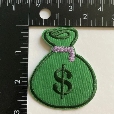 Bolsa de dinero bordada hierro en parche Foto 1 de 3