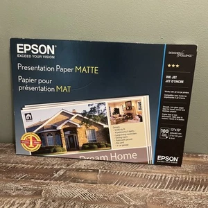 EPSON Ink Jet Presentation Paper Matte 13"x19" 100 Sheets 27 lbs NIB - Picture 1 of 4