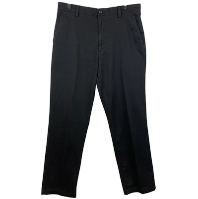 Pantalones Dockers Para Hombre 32x32*31 Negros Calce Clásico Elastizados Chino Frente Plano Sin Agua Foto 1 de 4