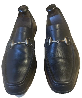 Gucci 117708 Horsebit Loafer Tom Ford Era Bulgaro Calf Black 7 1/2D - Image 1 of 4