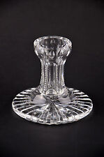 Waterford Clear Crystal Glass Candle Holder Hand Cut Lead Taper Dinner Round or