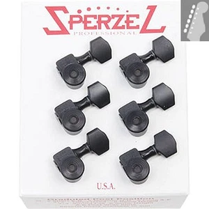 Sperzel Trim-Lok Back Locking Tuners/machine heads, 6inline Black, Trimlock - Picture 1 of 4