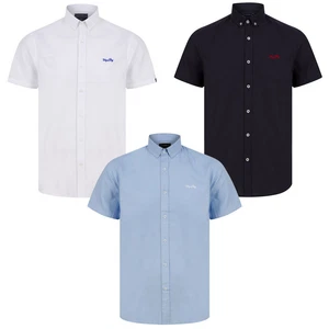 Tokyo Laundry Men's Shirt Short Sleeve Smart Oxford Cotton Button Down Collar