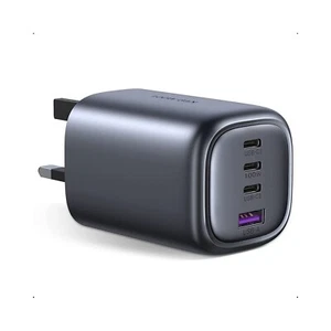 UGREEN Charger 100W GaN Fast Quick 4 Port USB C USB A Adapter 3 Pin UK Plug - Picture 1 of 24