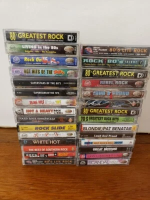 Pop Rock & Roll 29 Cassette Tape Lot Starship Styx Blondie Quiet Riot ELO - Image 1 of 4