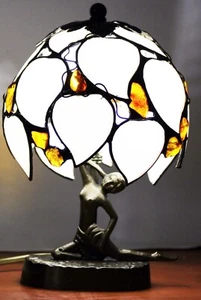 TISCHLAMPE TIFFANY GLASKUGEL 15 - Bild 1 von 4