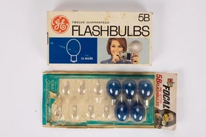 Vintage 1960’s GE 5B Blue FlashBulbs unbenutzt 14 Birnen insgesamt - Bild 1 von 4