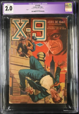 JANUARY 1942 BLACK BOOK DETECTIVE CGC 2.0 HIGHEST GRADED BLACK BAT PULP BRAZIL - Image 1 of 4