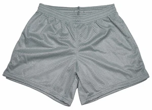 Mini Pantalones Cortos de Malla Plateados/Grises Lt de Don Alleson - Pequeños - Imagen 1 de 5