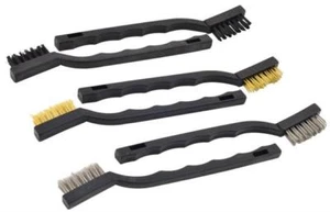 6Pcs Wire Brush Set-Steel-Brass & Nylon Heads For Diy Car Detailing And Cleaning - Picture 1 of 10
