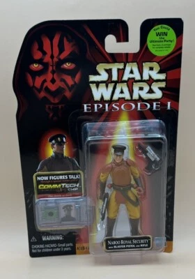 Figura de acción Star Wars Naboo Royal Security 3,75" CommTech 1999 Hasbro Foto 1 de 3