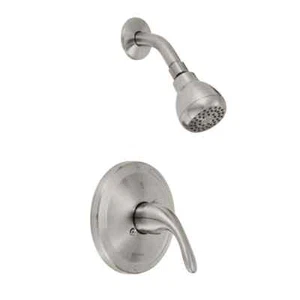 Glacier Bay Builders Single Handle 1-Spray Shower Faucet 1.8 GPM Brushed Nickel - Picture 1 of 13