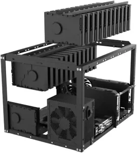 24+4 HDD Open Air Test Bench DIY PC Frame 3.5 Inch Hard Drive Holder Mining Chia - Picture 1 of 9