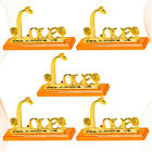 5 Pcs 24K Gold Foil Stand Rose Display Stand Preserved Rose Stand