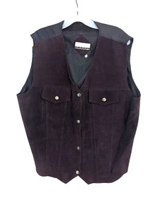 Diana Marco Genuine Suede Royal Purple Western Vest with Lining Size 22/24 - Picture 1 of 8