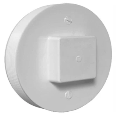 CHARLOTTE PIPE & FOUNDRY CO Charlotte Pipe Schedule 40 4 in. MPT x 4 in. Dia. MPT PVC Clean-Out Plug