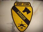 US DESERT STORM 1st CAVALRY 1st BATTALION 32nd ARMOR REGIMENT PATCH