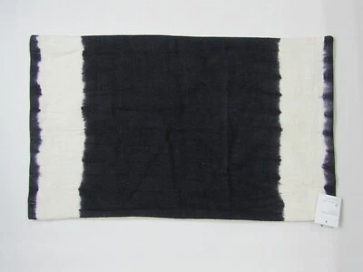 Pottery Barn Hand Dip Dyed Lumbar Pillow Cover Black 16x26" #A189 - Image 1 of 4
