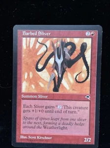 MTG Barbed Sliver Tempest Regular Uncommon - Picture 1 of 2