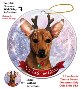 Up to Snow Good Ornament - Red Chiweenie - Bild 1 von 1