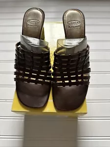 Circa Joan & David Noble Dark Brown Leather Heels - Sz 8.5M - Picture 1 of 8