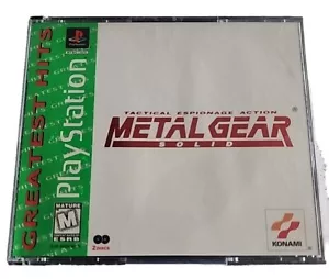 Metal Gear Solid Sony PlayStation One originale PS1 Greatest Hits senza manuale - Foto 1 di 6