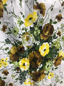 MCM JC Penney Fashion Manor Retro Floral Curtain Pinch Pleat Drapes NWOT 3 Pcs - Picture 1 of 15
