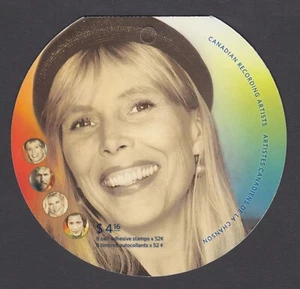 CANADA BOOKLET BK352 52c x 8 CANADIAN RECORDING ARTISTS - JONI MITCHELL - Picture 1 of 2