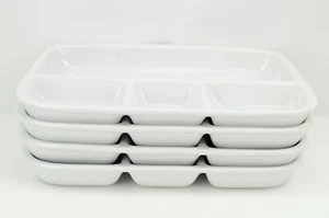4x Kiste & Fass weiß TV Tablettschale von Bret Bortner Backofen, waschmaschinenfest - Bild 1 von 5