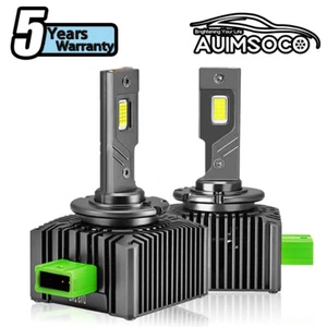 Para Chrysler 200 2014-2015 2Pcs Led Faros Combo 6000K Alta Luz de cruce D1S/D1R - Picture 1 of 11