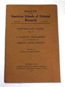 BIBLIOGRAPHY WRITINGS GEORGE AARON BARTON Sumerian & Akkadian Semitic Languages - Picture 1 of 1